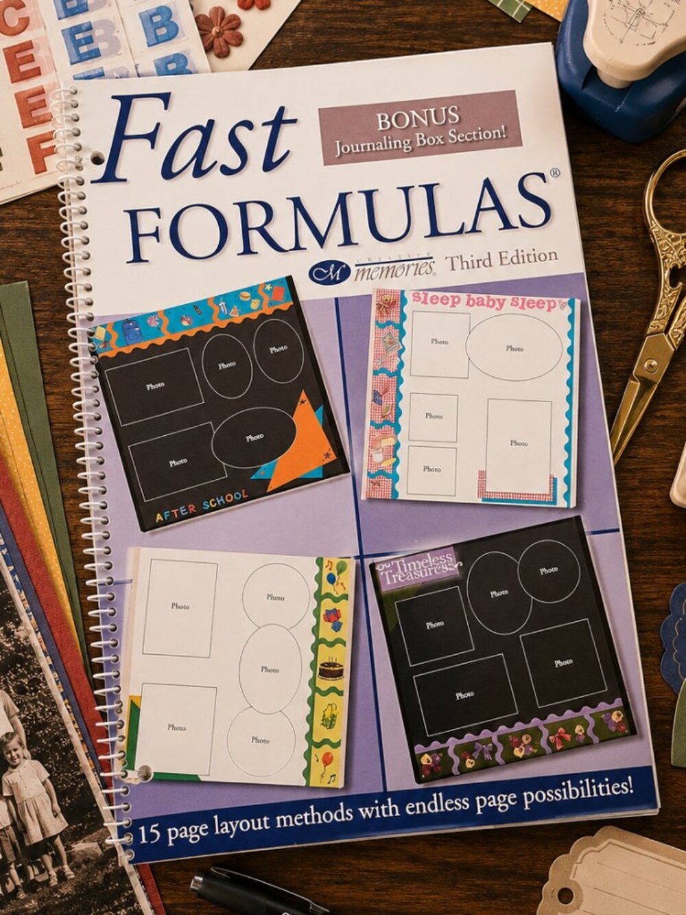 Creative Memories Fast Formulas Third Edition Scrapbook Layout Ideas Book 2001